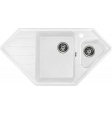 Мойка для кухни Gerhans E10 92x48, врезная, угловая, белый 18