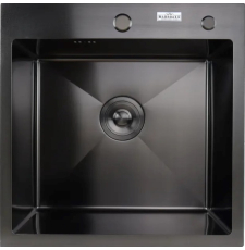 Мойка для кухни Marrbaxx B5050-DMR 50x50, врезная, декор, графит