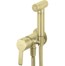 Смеситель с гигиеническим душем Deante Arnika Gold Br BQA_R34M встраиваемый, брашированное золото