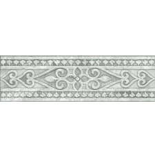 Бордюр-керамогранит Absolut Keramika Papiro A grey cenefa 29.8x9.8, серый
