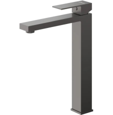 Смеситель для умывальника Cezares Slider LC, высокий, оружейная сталь