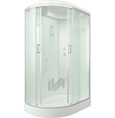 Душевая кабина Iva SC012CMR 120x80 асимм., мат. бел.\сатин, правая