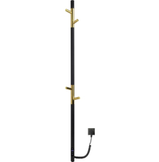 Полотенцесушитель Gloss & Reiter PRIMUM.Е2.L.15х140.Н4.Таймер. Муар чёрный с золотом электрический