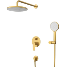 Встроенная душевая система Cezares Stylus DSET, браш.золото