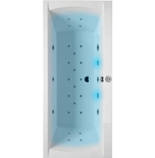 Гидромассаж Whirlpool System MVL Lux C max, 28 форсунок hydro+aero+chromo, хром