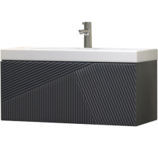 Тумба для умывальника Velvex Edge 80 подвесная, 1 ящ., графит