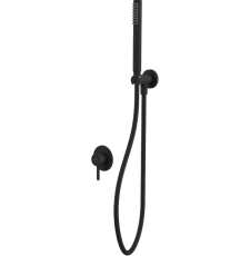 Встроенная душевая система Whitecross Y YSET02BL со смесителем, матовый черный