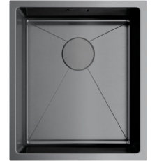 Мойка для кухни Omoikiri Taki 38-U/IF-GM 38x44 4973106, врезная, вороненая сталь