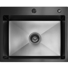 Мойка для кухни Blantek FS-5848HN Honeycomb Nano black ECO 58x48, врезная, ворон. сталь