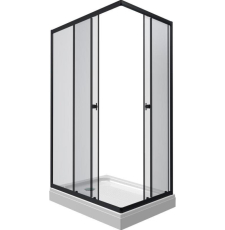 Душевая кабина Triton Вента Блэк А1 100x80 с поддоном, пр., прозр.\черный, Щ0000057855 Душевая кабина Triton Вента Блэк А1 100x80 с поддоном, пр., прозр.\черный, Щ0000057855