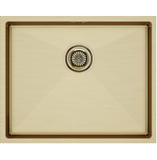 Мойка для кухни Paulmark Next 54x44 PM215444-BG, под столешницу, брашированное золото