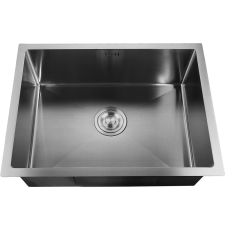 Мойка для кухни GranFest Metal GF-5344 53x44 под столешницу, с сифоном, PVD графит