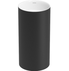 Раковина Wellsee Chalice Perfection 45 напольная, глянц.белый/мат.черный