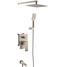 Встроенная душевая система Vivi Felice 1020 Nichel со смесителем, никель