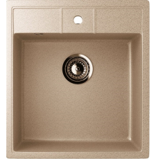 Мойка для кухни Ulgran U-406 45x51, врезная, песочный 302 Мойка для кухни Ulgran U-406 45x51, врезная, песочный 302