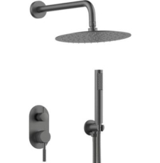 Встроенная душевая система Gid Edessa L070-GM-VD2, вороненая сталь