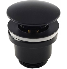 Донный клапан Frap F62-7 с переливом, черный Донный клапан Frap F62-7 с переливом, черный