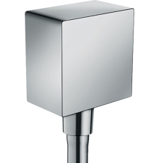 Подключение для душевого шланга Hansgrohe FixFit Square 26455000, хром Подключение для душевого шланга Hansgrohe FixFit Square 26455000, хром
