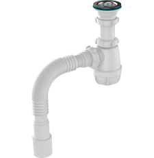Сифон для умывальника и мойки Aquant B0115-30-MR, 1 1/2"х40, хром