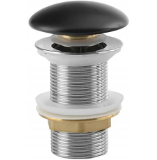 Донный клапан Axus dk01b без перелива, черный