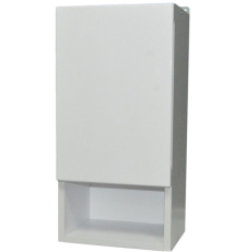 Шкаф подвесной в ванную Бел-Гаммари Гамма 40.03 28.5, левый, белый