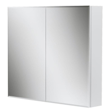 Зеркало-шкаф Volna Geometry 80x70, 2дв., белый, szGEOMETRY80