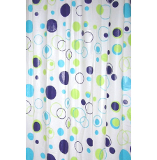 Текстильная шторка для ванны Bisk Meander 180x200 03563