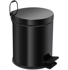Мусорное ведро Berges 123001 с педалью, 5 л, черный
