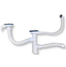 Сифон для кухонной мойки GranFest Grand 3 1/2" СНР391-11-01, двойной