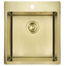 Мойка для кухни Deante Olfato Precious Gold BR ZPO R10A 45x50.5 врезная, браш. золото