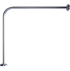 Карниз для душевого поддона Triton 100x100 для шторки г-образный, сталь, хром, GХ22027