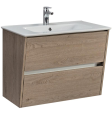 Тумба для умывальника Belux Денвер НП 75-02 подвесная, 2 ящ., дуб денвер 175