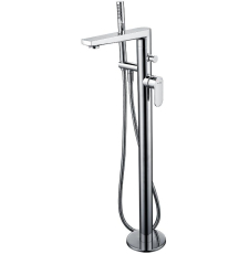 Смеситель для ванны Wasser Kraft Dinkel 5821 напольный, с лейкой, хром