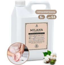 Жидкое крем-мыло Grass Milana Professional 5 л 125646 увлажняющее, молоко и мед