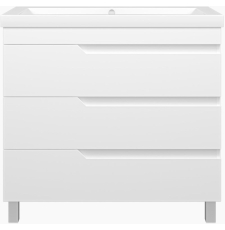 Тумба для умывальника Misty Софт 90 напольная, 3 ящ.