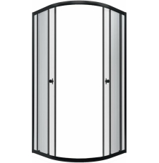 Душевая кабина Triton Альфа Блэк А1 100x100 без поддона, закр., прозр.\черный, Щ0000054225