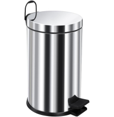 Мусорное ведро Berges 121007 с педалью, микролифт, 8 л, хром