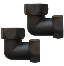 Американка угловая 1"x1" г/г Ростела (2 шт.), черный Ral 9005