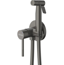 Смеситель с гигиеническим душем Cezares Relax DIF, встраиваемый, оружейная сталь
