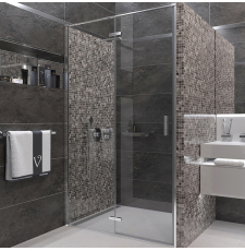 Душевая дверь Veconi VN-73 120x195, прозр.Easy Clean\хром