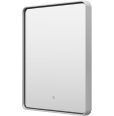 Зеркало в раме Brevita Mercury 60x80, с подсветкой, сенсор на зеркале, платина