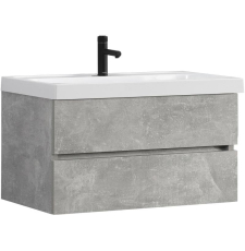 Тумба для умывальника Belux Бостон НП 90-02 подвесная, 2 ящ., Бетон Чикаго светло-серый 31
