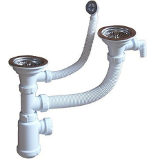 Сифон для кухонной мойки Marrbaxx Grand 341-11-24 3 1/2"*40, СН 891-11-22, двойной