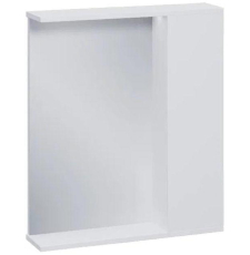 Зеркало-шкаф Volna Lake 70x70 с подсветкой, 1 дв., правое, белый глянец, zsLAKE70.R-01