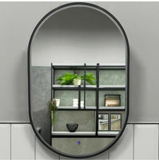 Зеркало Roxen Grown 40x60 с подсветкой, сенсор, диммер, черный Зеркало Roxen Grown 40x60 с подсветкой, сенсор, диммер, черный