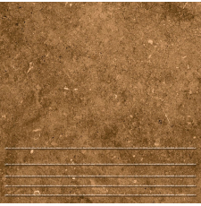 Плитка-клинкер для ступеней Керамин Вермонт 4 29.8x29.8, коричневый