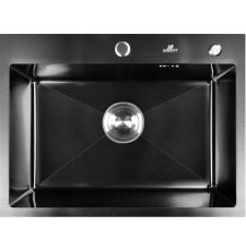 Мойка для кухни Wisent W36050B 60x50, врезная, с дозатором, графит