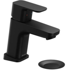 Смеситель для умывальника Ravak 10° Free black-TD F 011.20 с клапаном, черный матовый