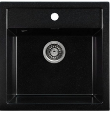 Мойка для кухни Gerhans A11 50x50, врезная, оникс 25