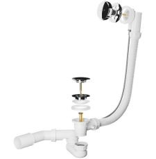 Сифон для ванны Roxen R70A-CH полуавтомат, хром